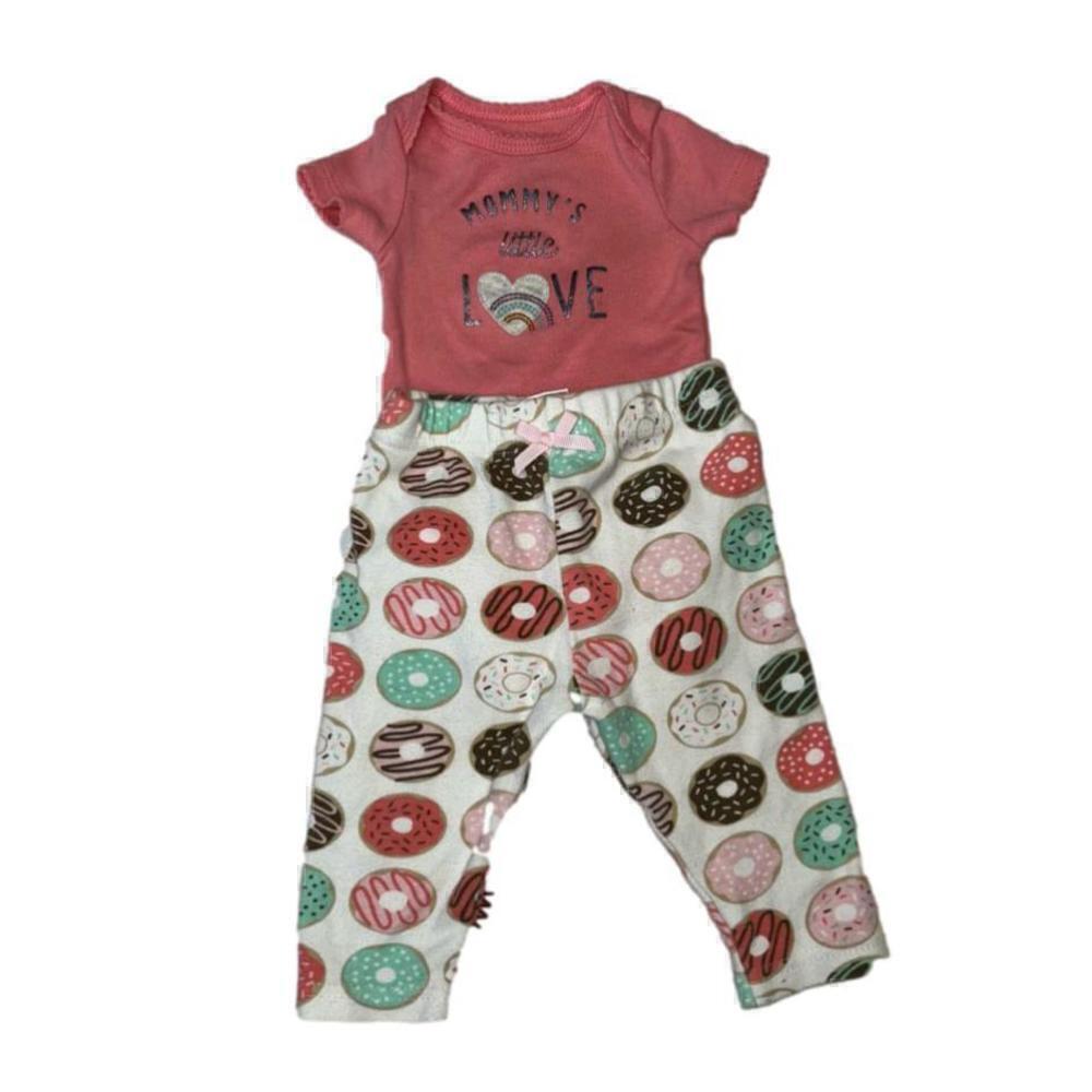 Baby Girl Carter's 2-Piece Outfit Pink Donut - New Born 0-3 months